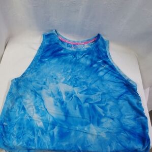 Juicy Couture Sport Women's Blue Athletic Top Drawstring Sides Sleeveless XXL